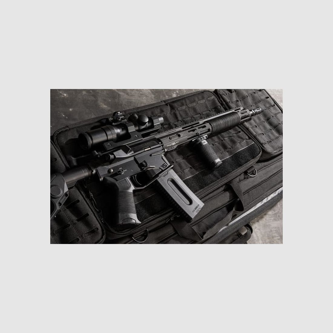 HERA-Arms H15GL bruine greep voor AR15 met leer, afbeelding 3 van 4