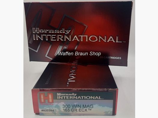 Hornady cal .300 Win Mag ECX 165gr 20 piezas