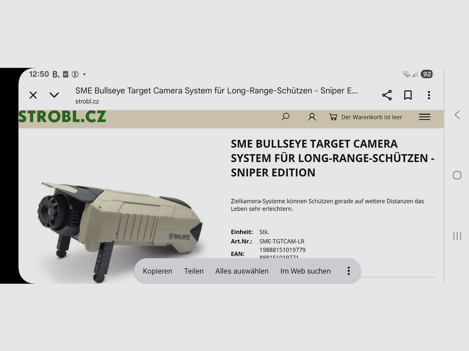 SME BULLSEYE Target Kamera Neu! Bis 1 Meile Übertragung.