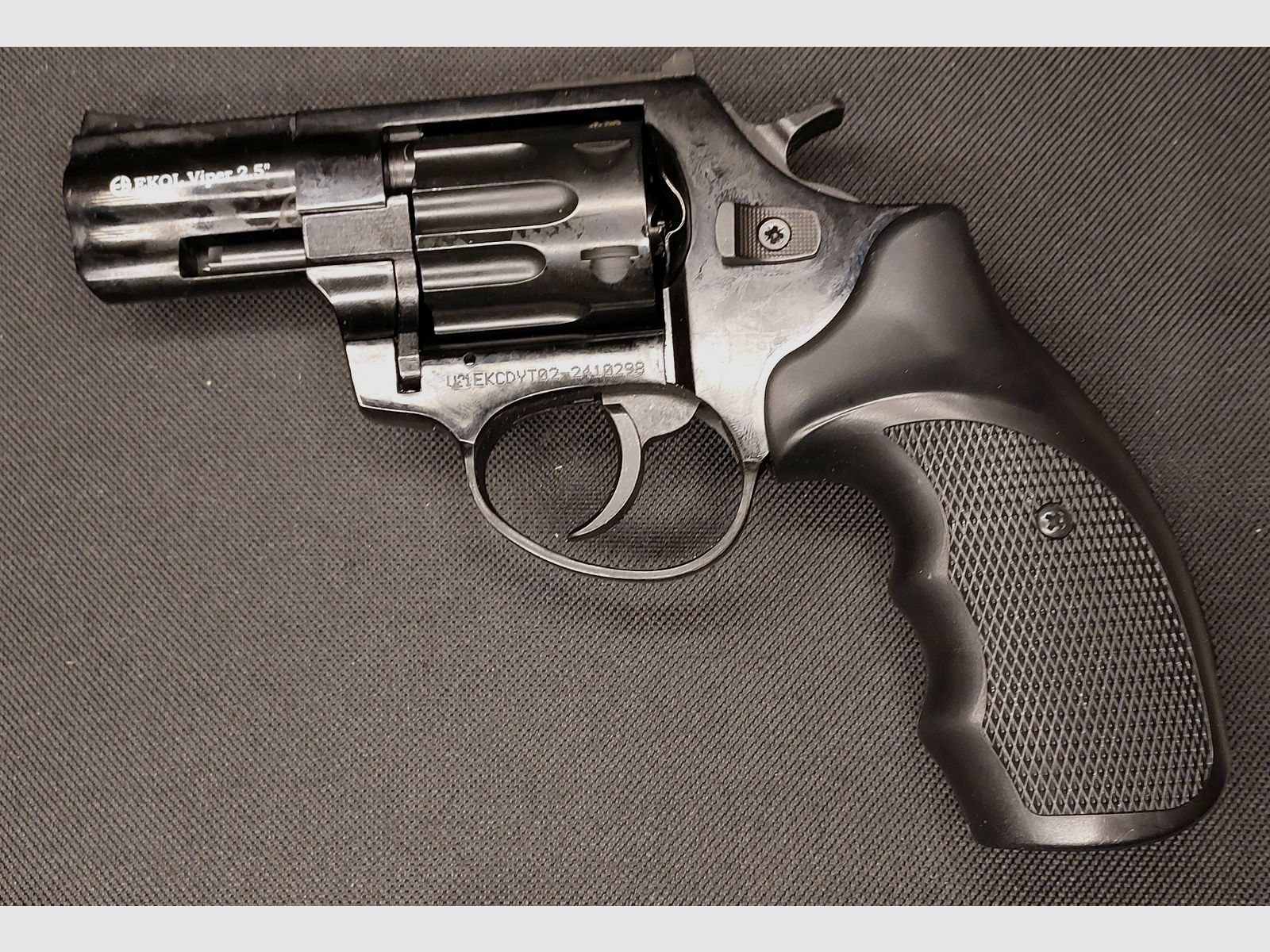 Ekol Viper 2,5 Zoll Schreckschuss Revolver Schwarz 9 mm R.K. (PTB 1063) Stahltrommel