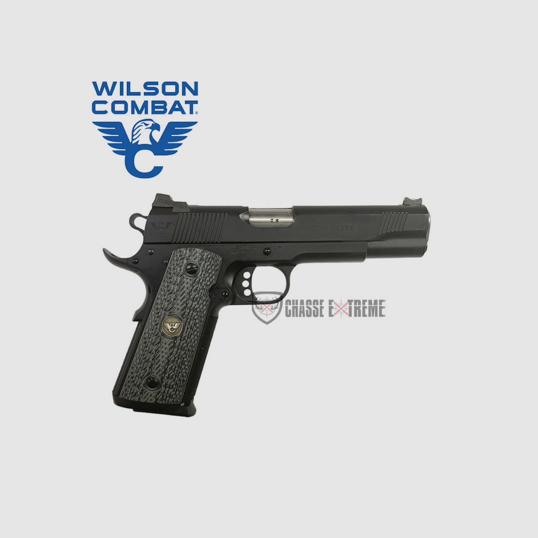 Pistole WILSON COMBAT 1911 Cqb Elite Schwarz Kal. 45 ACP Griffschalen G10 Grau/Schwarz, Bild 1 von 2