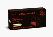 Geco 6,35 Browning Full Metal Jacket 49gr. - 50 uds.