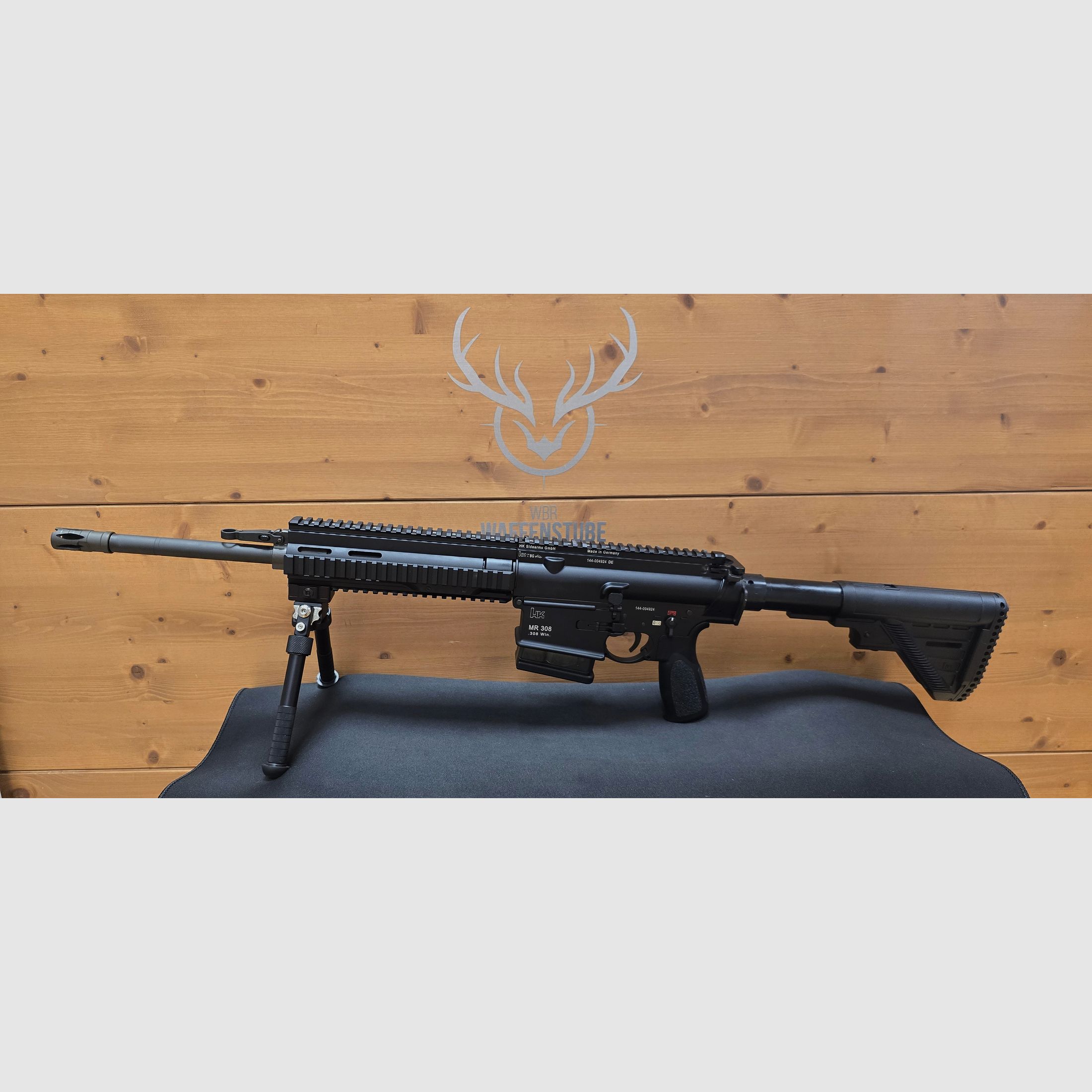 Heckler & Koch MR308 – top condition – proofed 2016 – precision semi-auto .308 Win with swivel and adjustable Atlas bipod