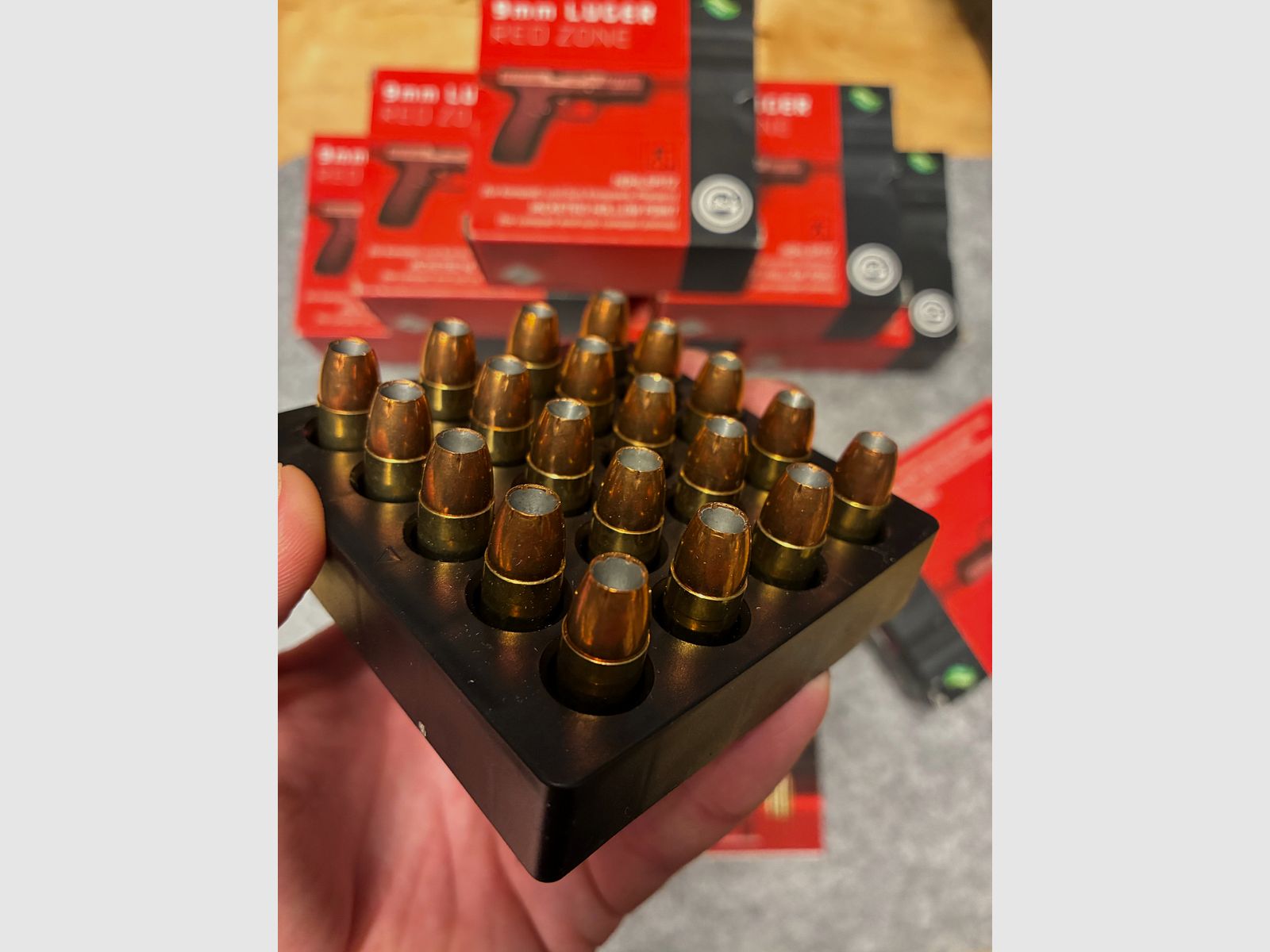 Geco 9mm Luger Red Zone 8,0 g Holhlspitz 124 gr jackated hollow point Fangschuss 124