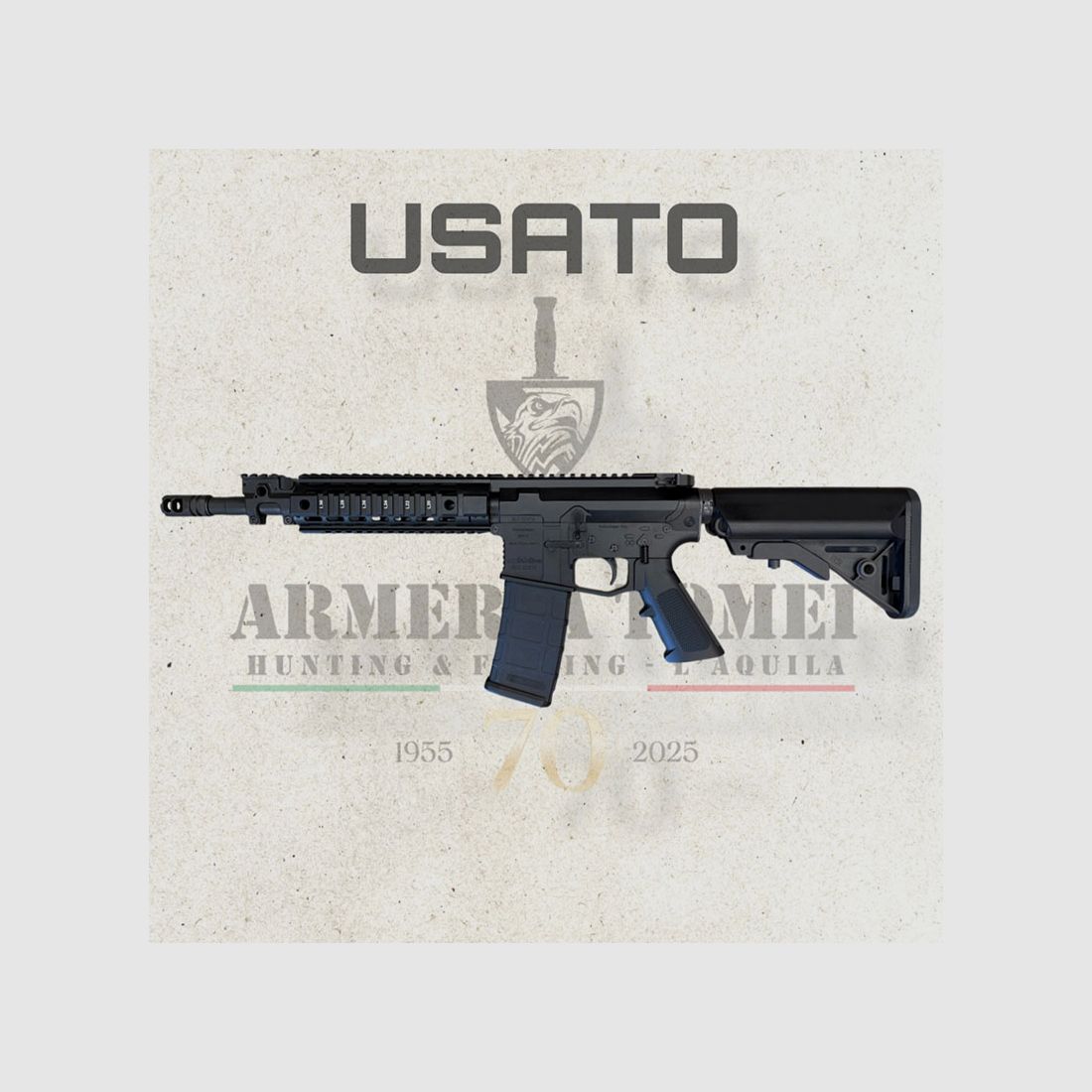 USED – RIFLE – NEW JAGER – AR15 Xª MAS 12″ cal. 223 Rem (DIRECT GAS OPERATION), image 4 of 5
