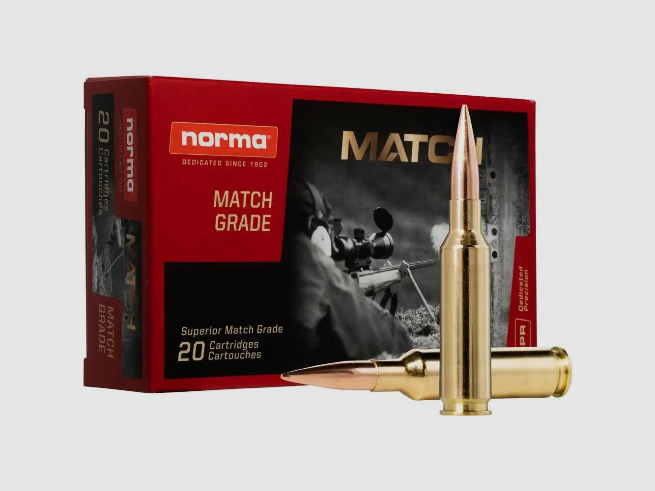 Norma	 .338 Lapua Mag. Golden Target 250grs 16,2g