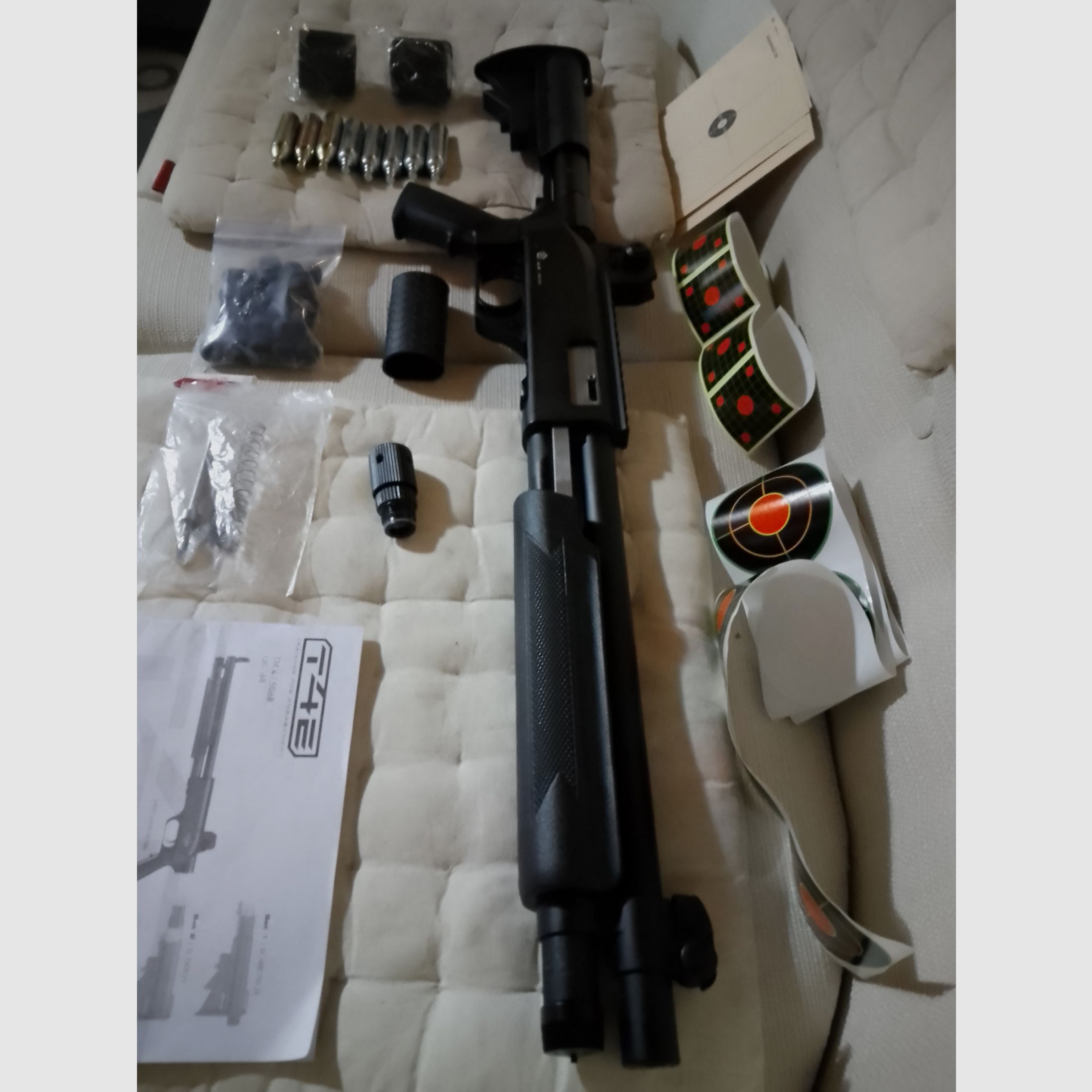  Walther T4E SG68 Shotgun co2 Druckluftgewehr Pumpgun Ram Home Defense Gewehr cal .68 Paintball Makierer + Export kit