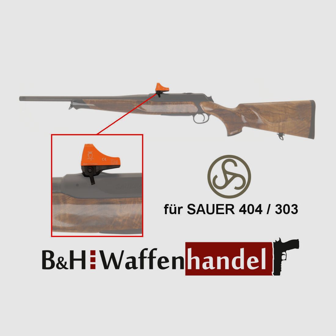 NOBLEX / Docter Sight Docter Sight C inkl. Schnellspannmontage für SAUER 404 / 303