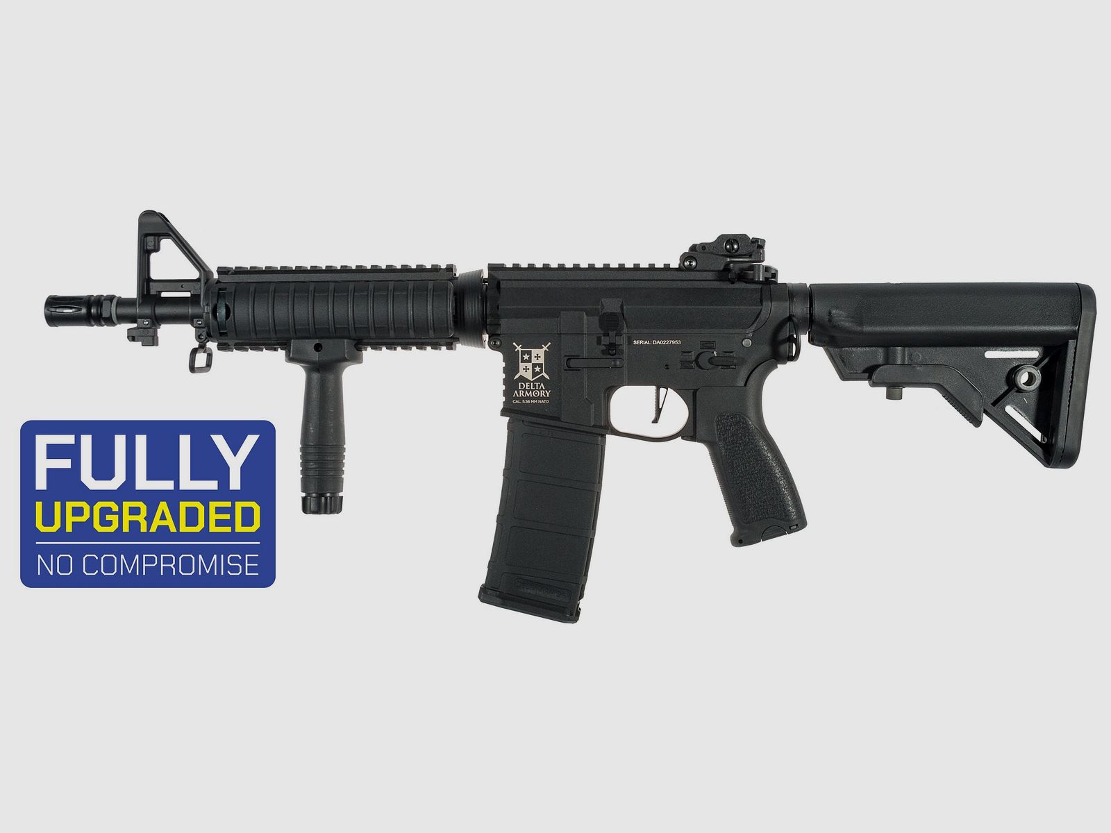 AR15 CQB-R Charlie ETU Schwarz frei ab 14 max. 0,5J |  Delta Armory