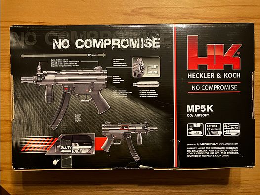 H&K MP5K "No Compromise" guter Zustand mit 2x Magazine 