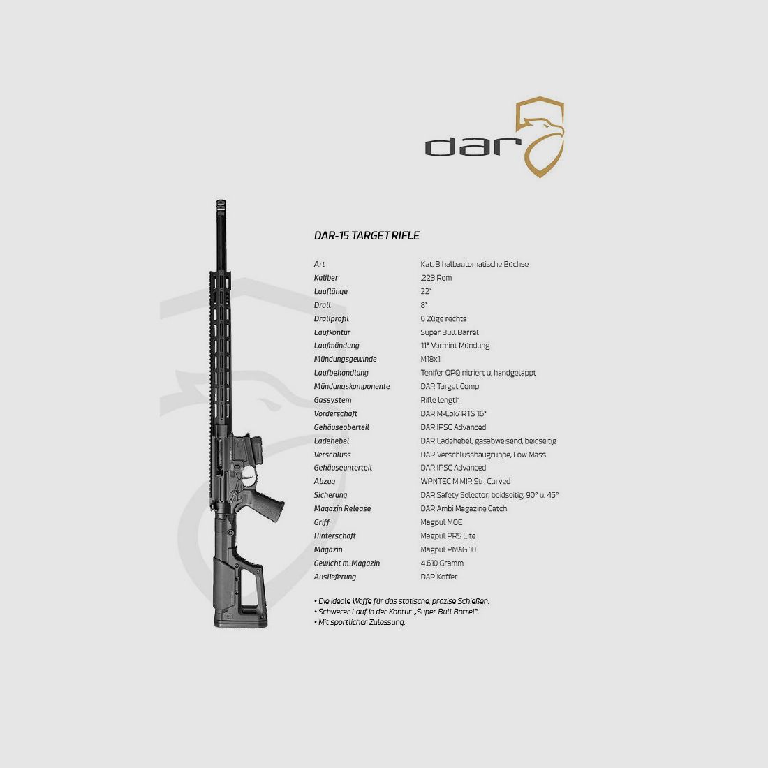 DAR-15 Target Rifle | AR15 – 22″