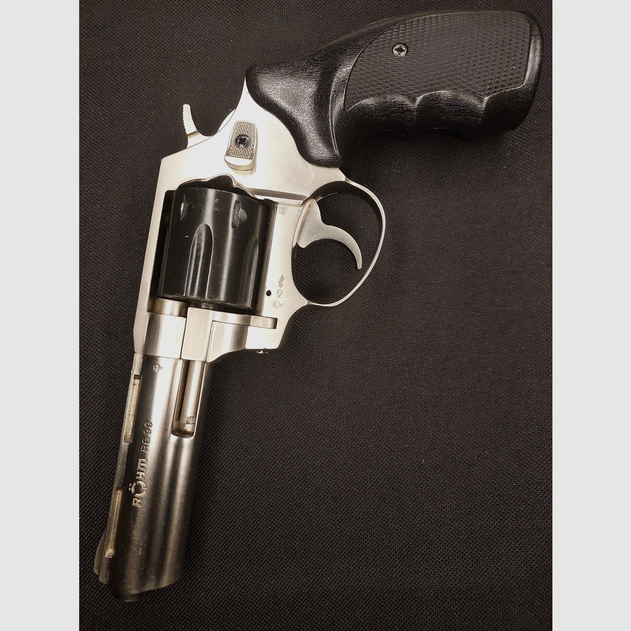 Röhm RG99 revólver de detonación níquel (PTB 452) RG 99 con protector de boca