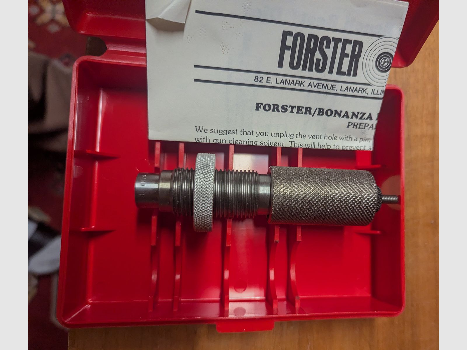 Forster Benchrest 6mm P.P.C. matriz nueva y sin usar