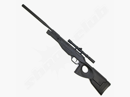 UX Patrol Luftgewehr mit ZF 4,5mm Diabolos schwarz