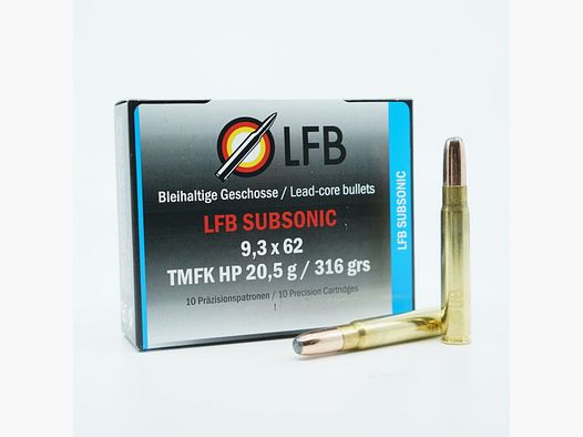 LFB Subsonic 9.3×62 TMFK HP 20.5g