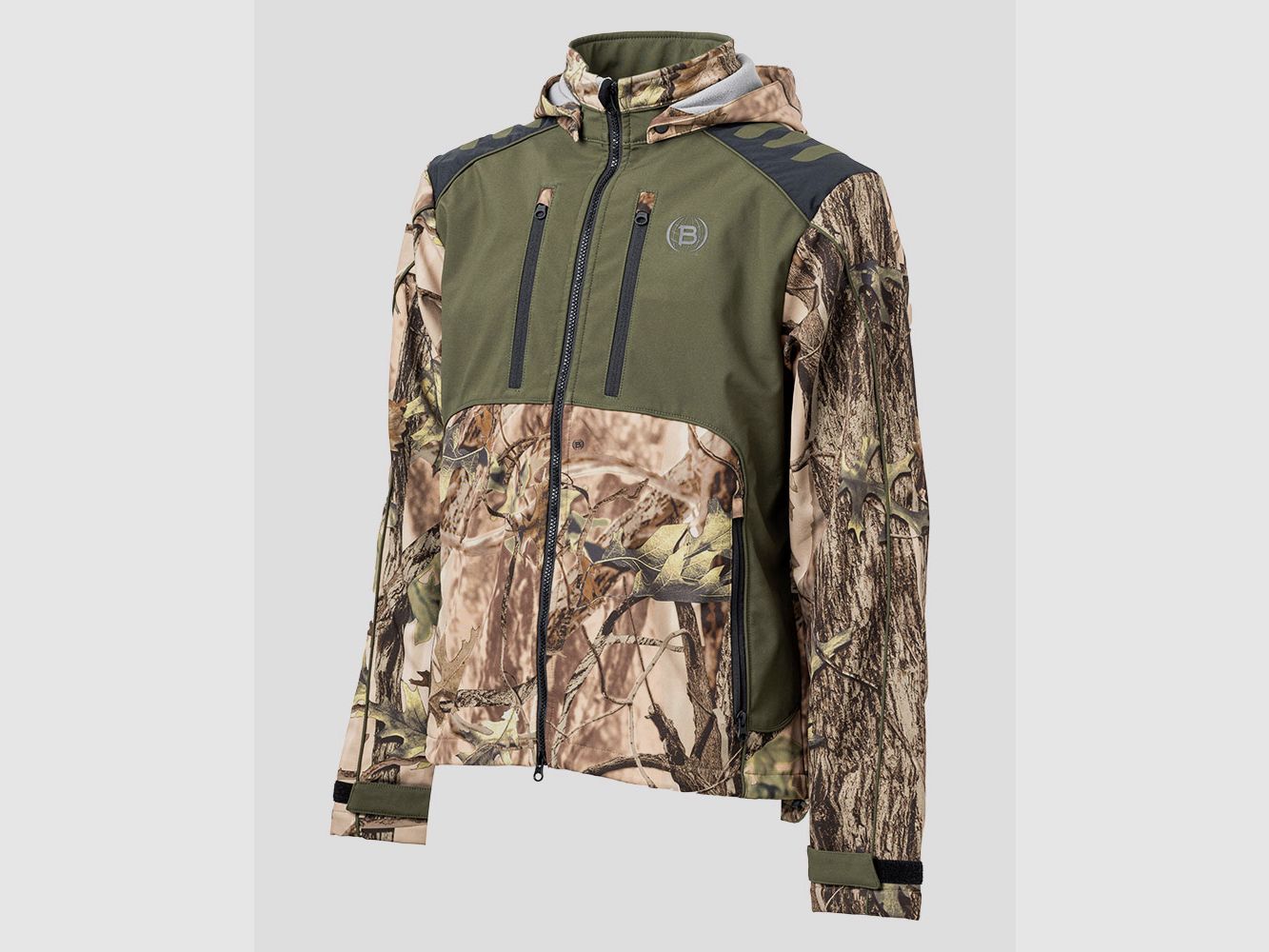 BITRABI Veste Softshell de Chasse TIGER camo vert, image 3 sur 5