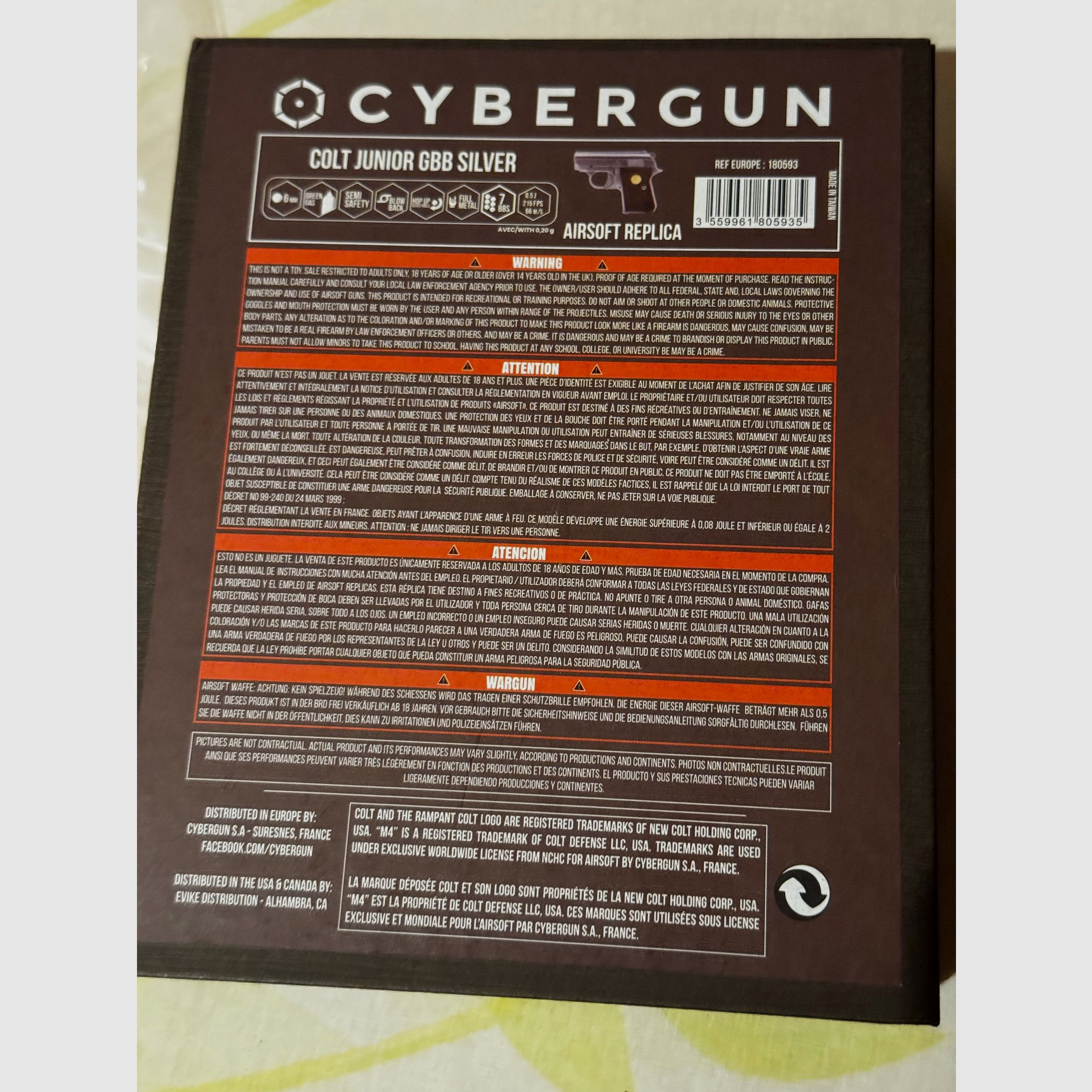 Colt Pocket .25 Airsoft 6mm 