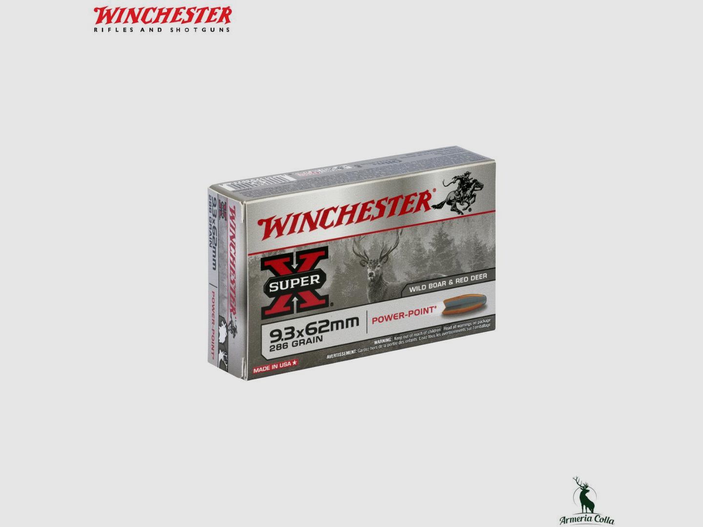 Winchester Munition Power Point 286gr Kal. 9,3×62