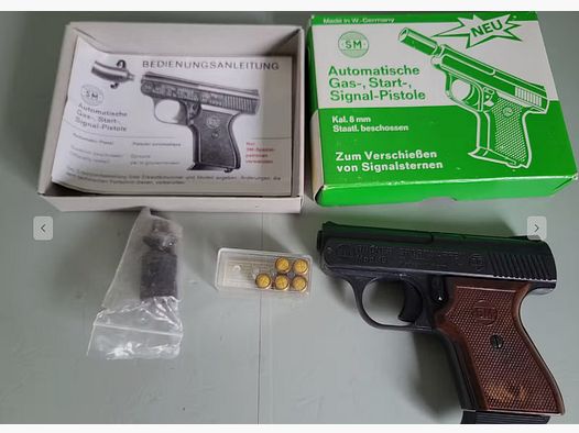 Pistola -Rhöner Mod. 15 Sportwaffe - W. Germania 1983 Anno - Completo