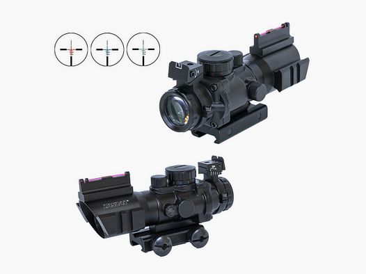 Zasdar 4×32 mm Compact Riflescope. Illuminated Reticle