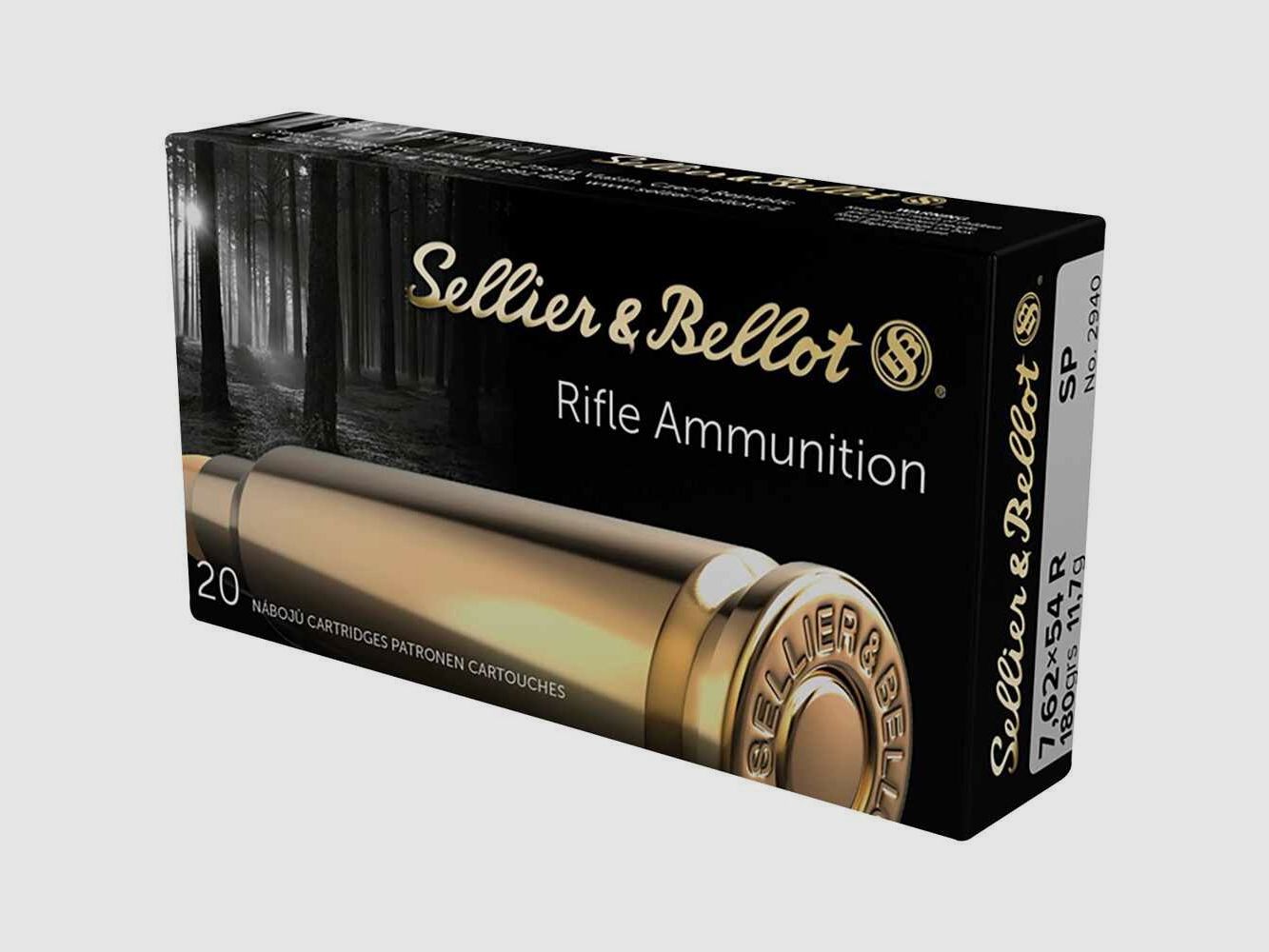 7,62x54 R Teilmantel 11,7g/180 grs. Sellier & Bellot