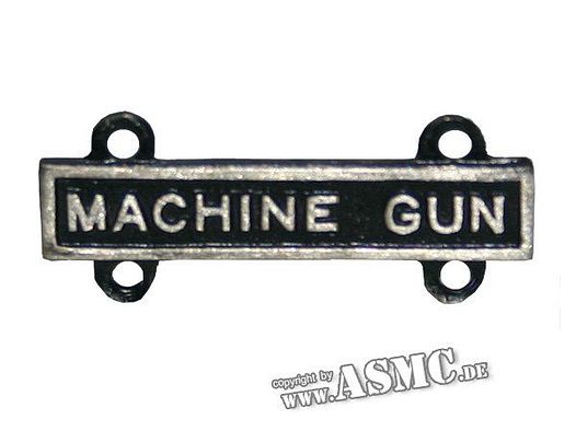 Unbekannt Abzeichen US Qual. Bar Machine-Gun