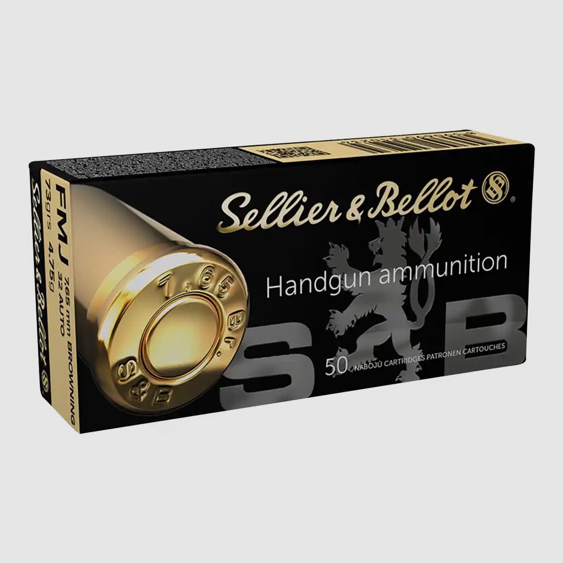 Sellier & Bellot 65174 7,65 Browning Vollmantel 4,75g 73grs.