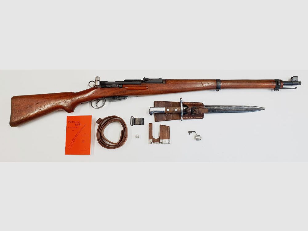 Waffenfabrik Bern Schweizer K31 Kaliber 7,5x55swiss komplett nummerngleich + Hämmerli