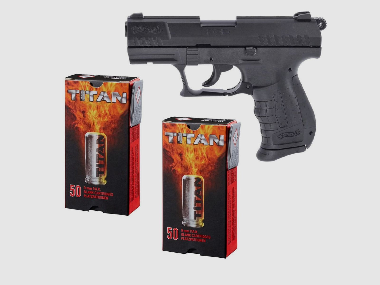 Feuerwerk Silvester Bundle Walther P22 Ready Schreckschuss