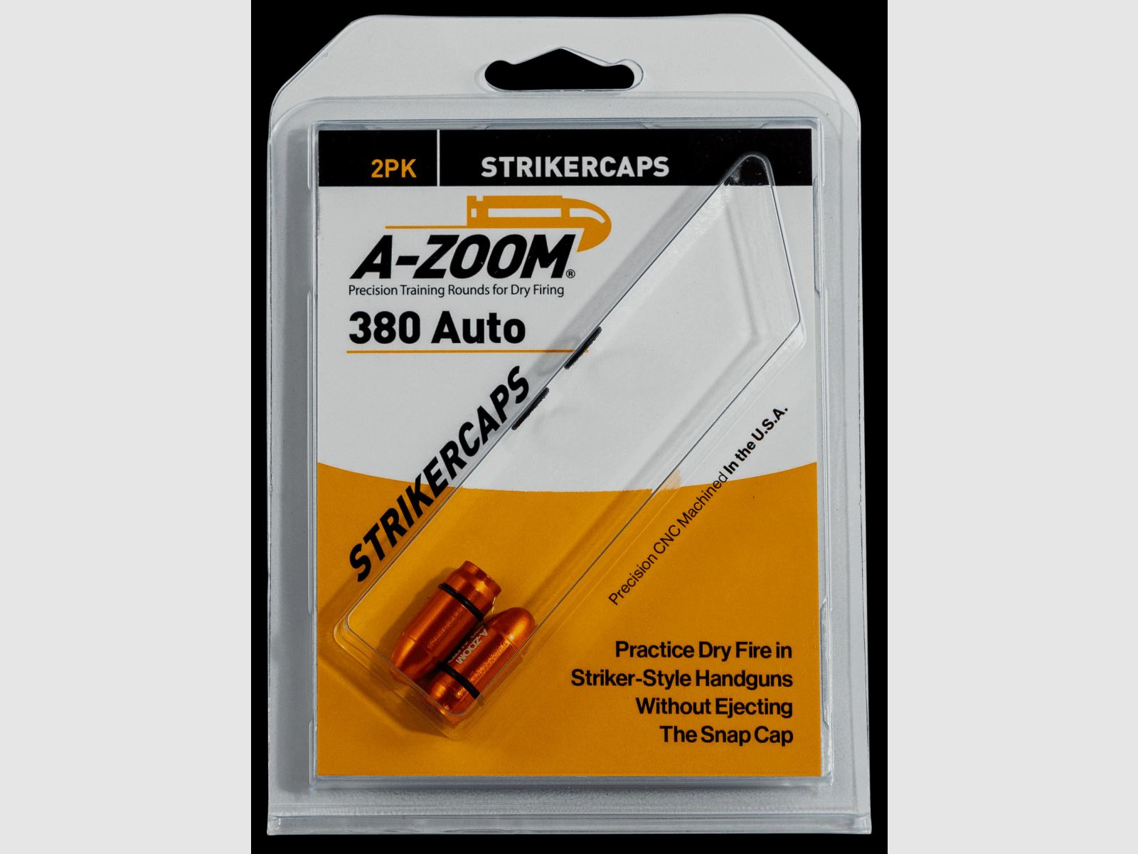 A-Zoom Strikercaps Pufferpatrone Aluminium eloxiert .380 ACP 2 Stück