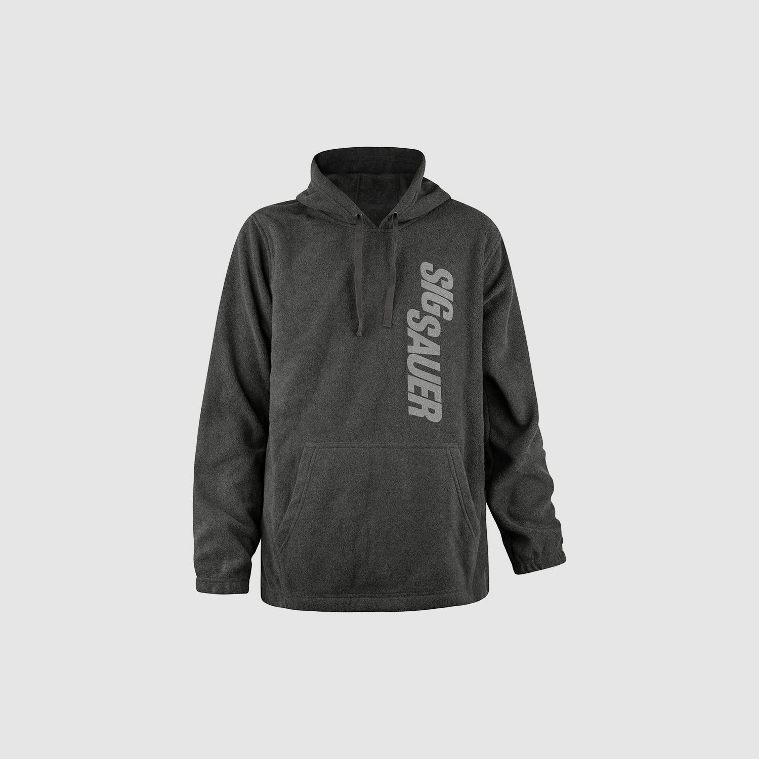 SIG SAUER Fleece Pullover mit Kapuze - Hoodie Grau