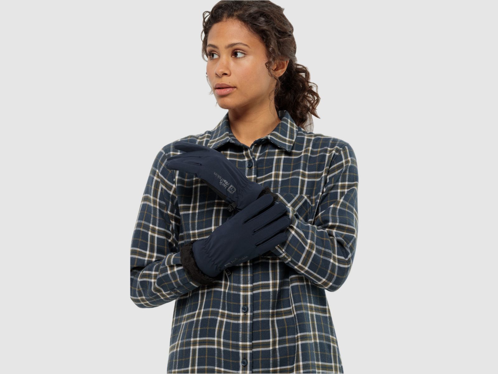 JACK WOLFSKIN Hightloft Glove Woman Night Blue