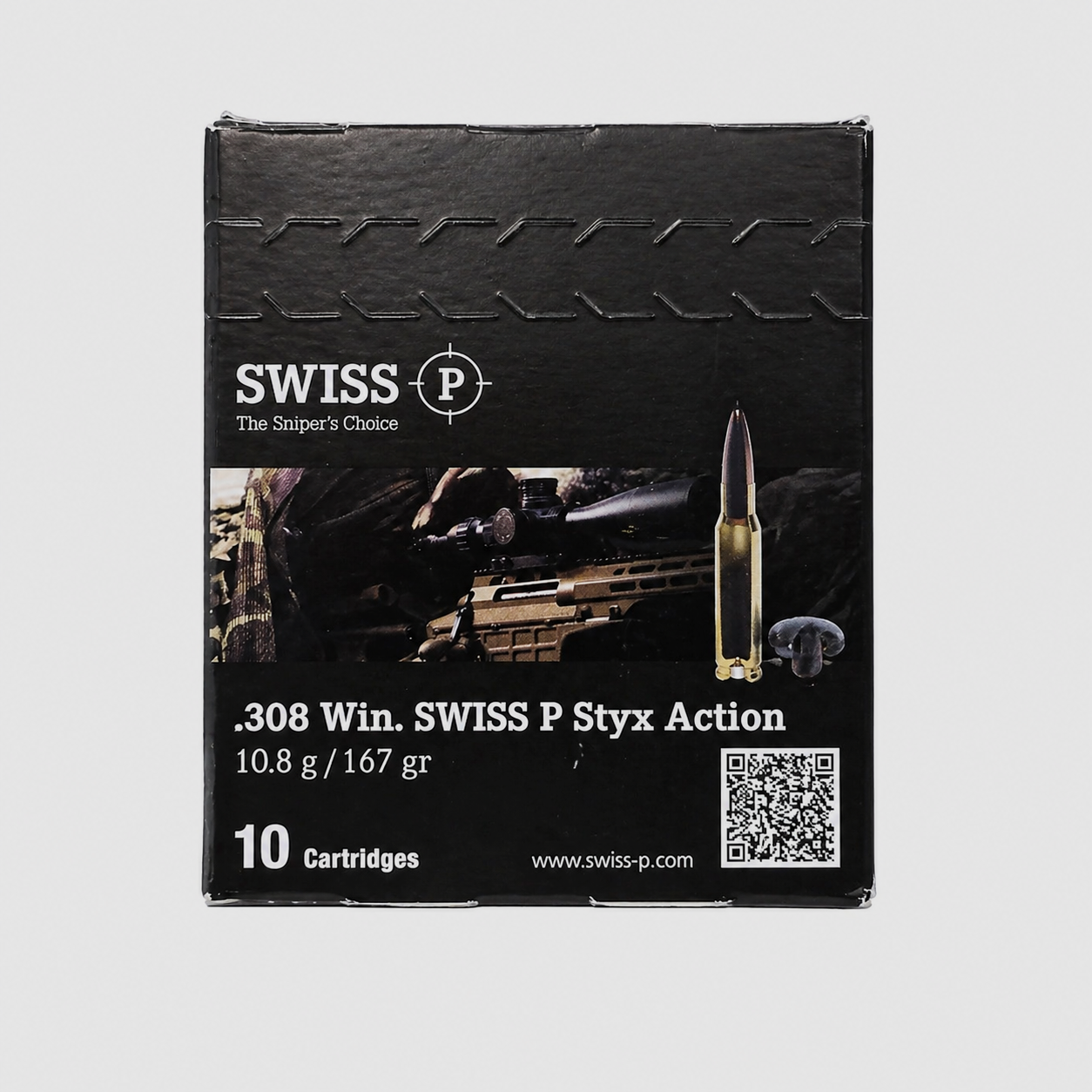 Swiss P – .308 Win STYX Action JHP / 10.8g / 167gr / 10pcs.