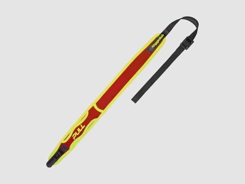 Sangle de fusil Niggeloh PULL avec déverrouillage rapide / néoprène, jaune-rouge