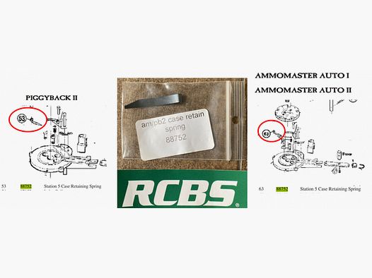 RCBS Case retainspring für Piggyback II u. Ammomaster