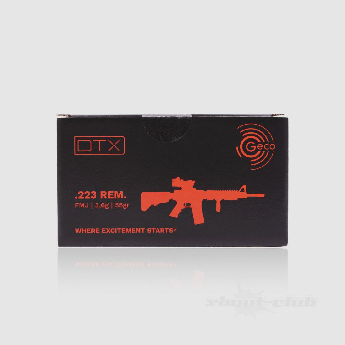Geco DTX FMJ 3,56 / 55gr 150Stk.