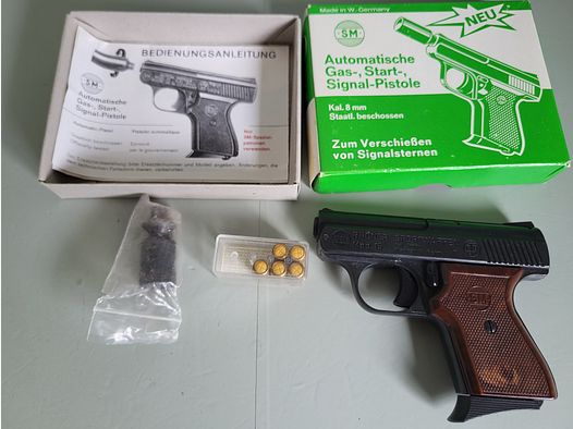Pistool -Rhöner Mod. 15 Sportwapen - W. Duitsland 1983 Bj. - Compleet