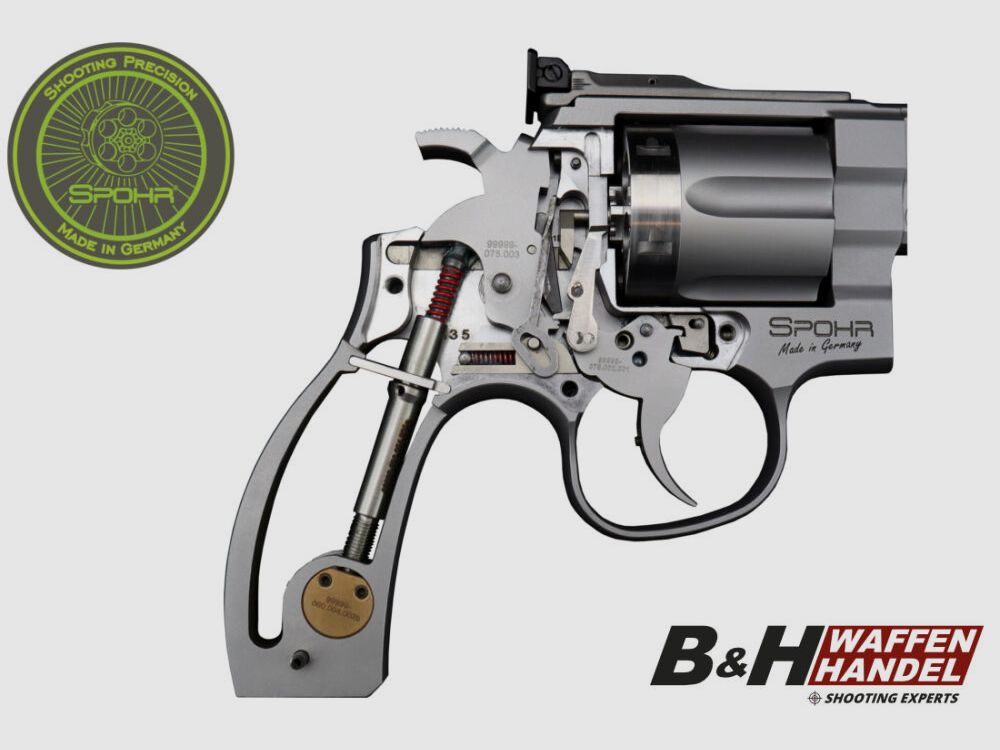 Spohr 284 Carry Stainless 4 Inch Revolver Made in Germany