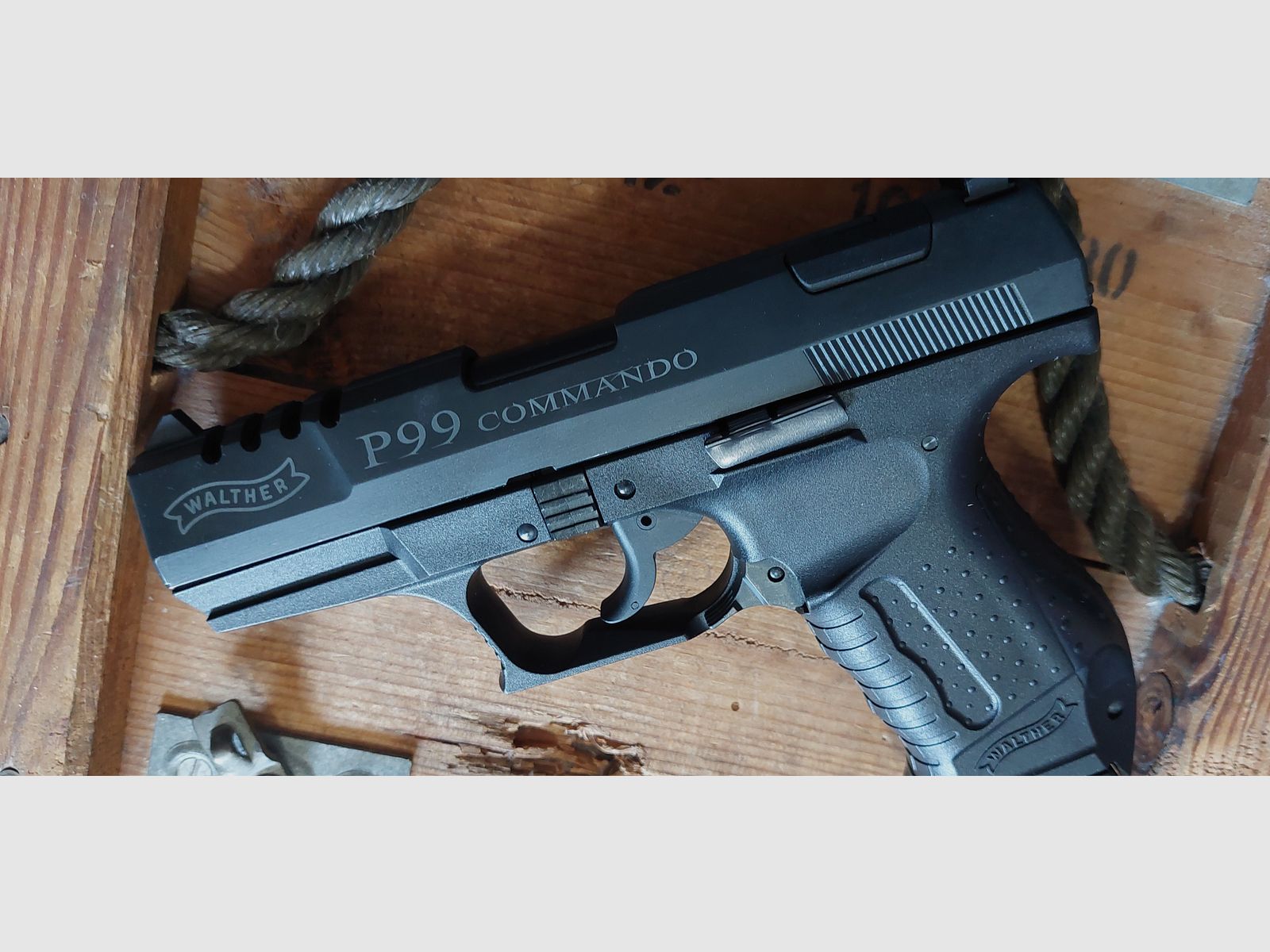 Walther P99 "Commando" 9 mm (PTB 762) blank gun no Reck Glock HW94 Colt