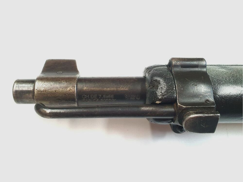 Waffenfabrik Bern Carabine à Verrou Suisse Schmidt Rubin K31 Calibre 7,5x55 Swiss Numéros Correspondants + Canon Hämmerli Match
