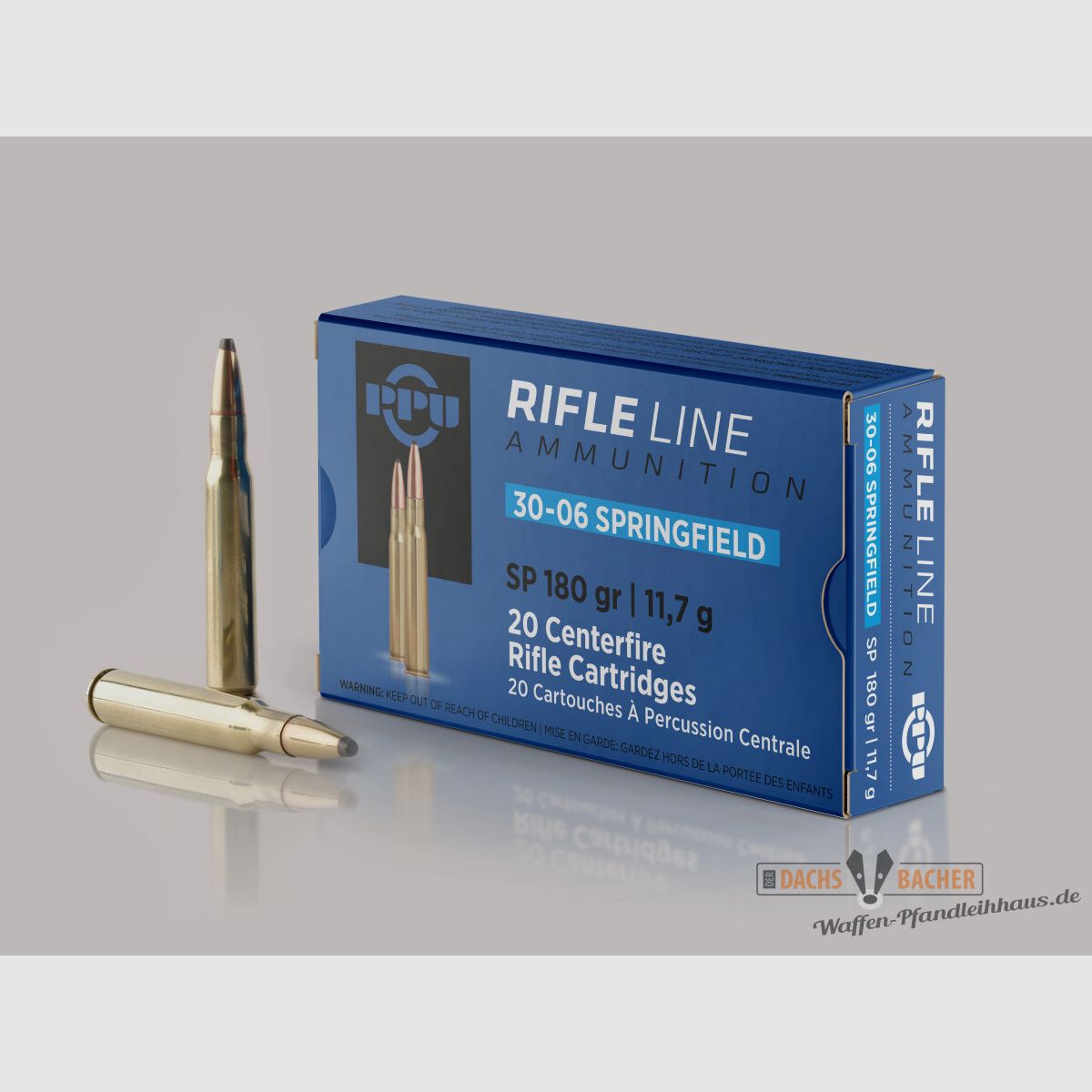 PPU Privi Partizan .30-06 Sprg. 11,7g/180gr SP Teilmantel 20 Schuß