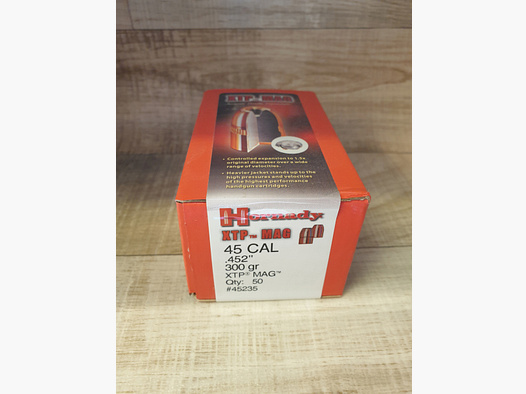 50 Geschosse Hornady .452 300 gr XTP / HP Magnum