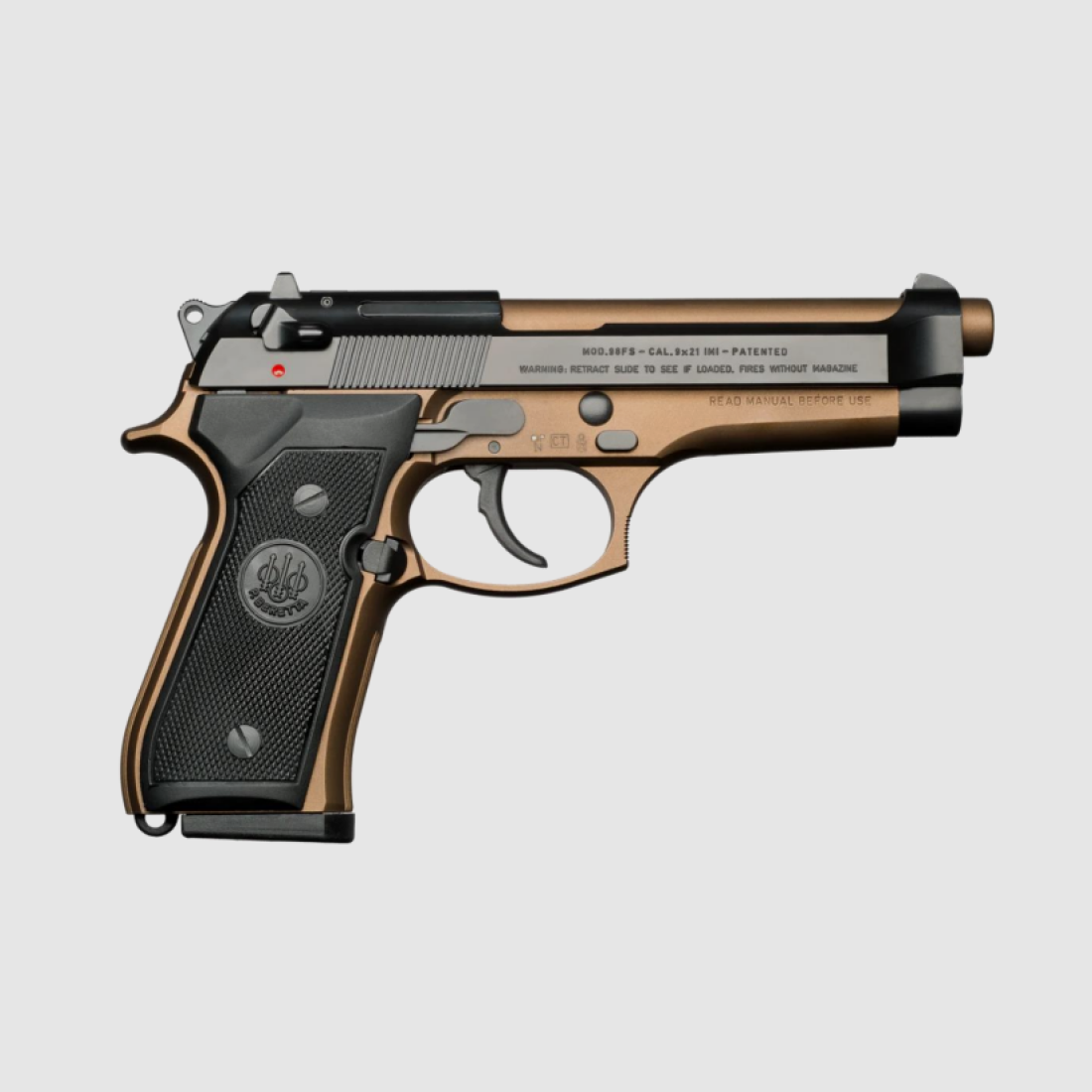 Beretta 92FS, 9x19, SA/DA, 15 Schuss, Bronze Cerakote