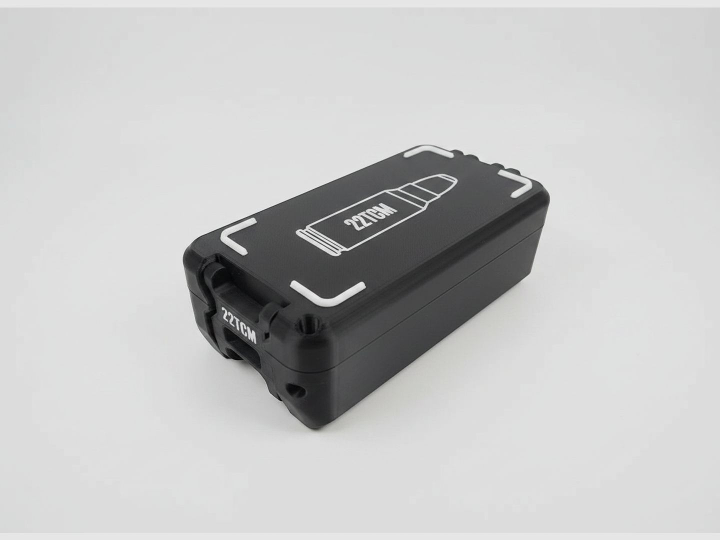 Filamelt Munitionsbox / 22 TCM / 'Klapp- / Rastdeckel' / Patronenbox, Ammo Box