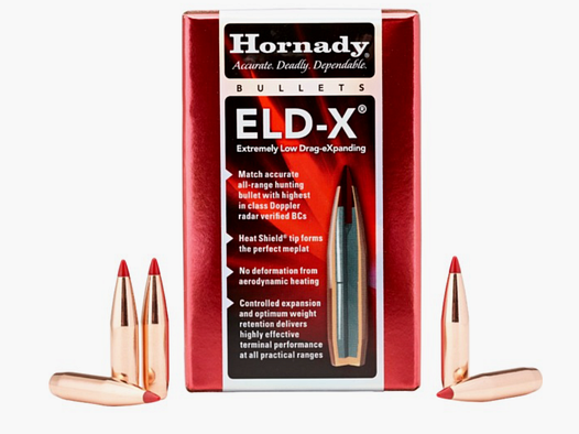 Hornady ELD-X Projectiles 6,5 mm/.264 143 gr | 100 pièces Article 2635