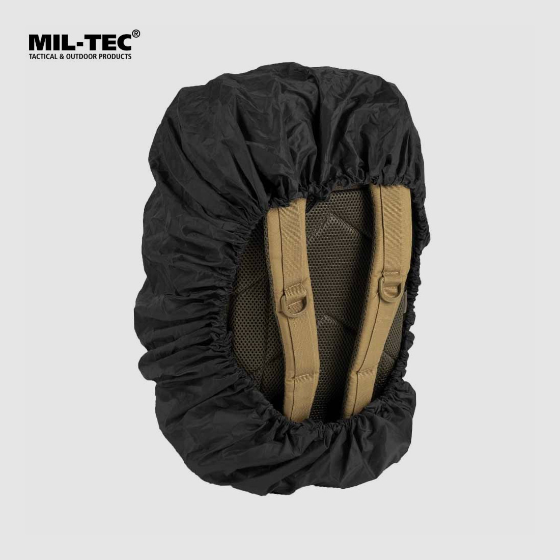 MIL-TEC BACKPACK COVER FOR ASSAULT PACK LARGE BLACK