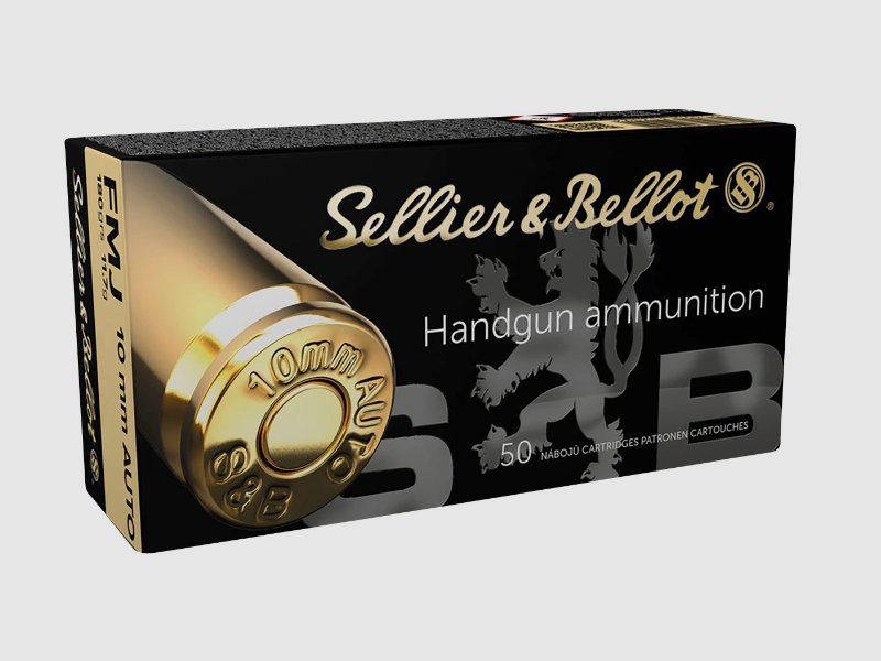 S & B 10mm Auto FMJ - 180grs. - 50 cartouches