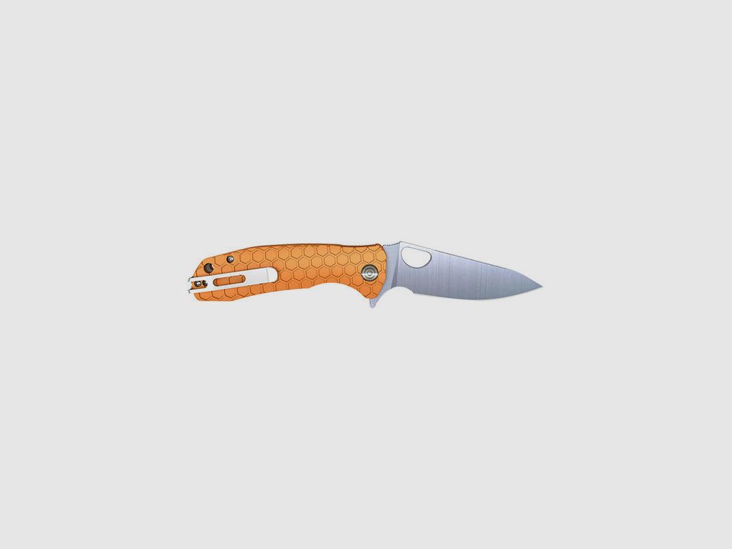 Couteau Pliant Honey Badger Leaf Large Orange - 01HO045, image 1 sur 2
