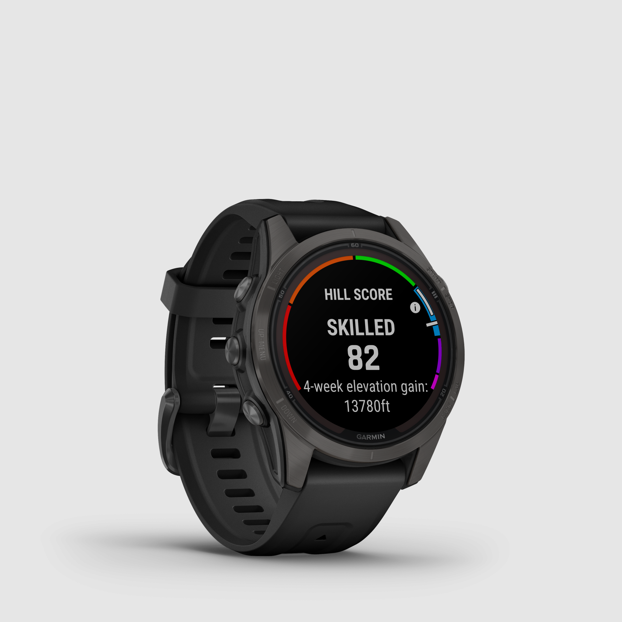 Garmin fēnix® 7S Pro – Wydanie Sapphire Solar, Czarny/Węglowy Szary Tytan DLC z paskiem silikonowym QuickFit® 20 mm, zdjęcie 6 z 12