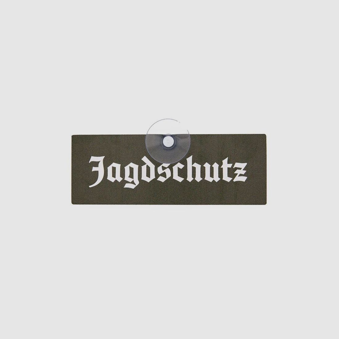 Wilde Hilde Autoschild mit Saugnapf - "Jagdschutz"